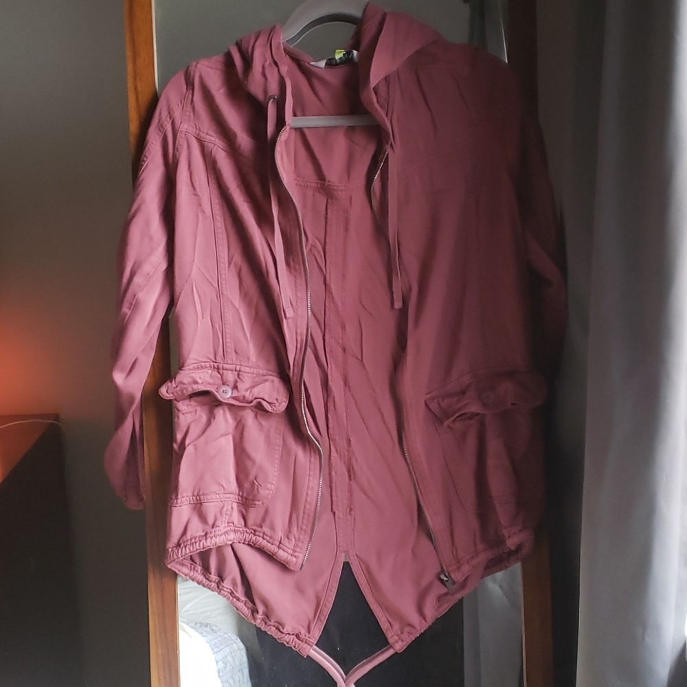 Mauve Hooded Jacket